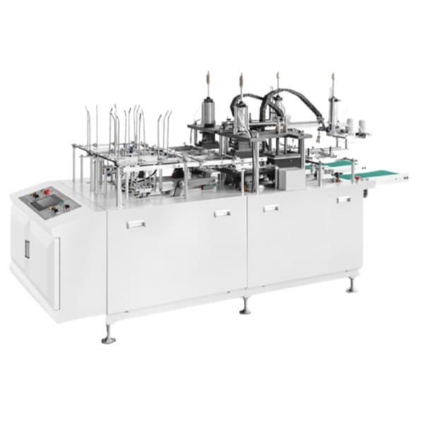 Packaging system White TRAY forming machine NW-GKT-10, an automated packaging system.