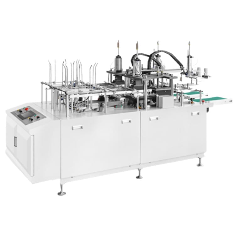 Packaging system White TRAY forming machine NW-GKT-10, an automated packaging system.