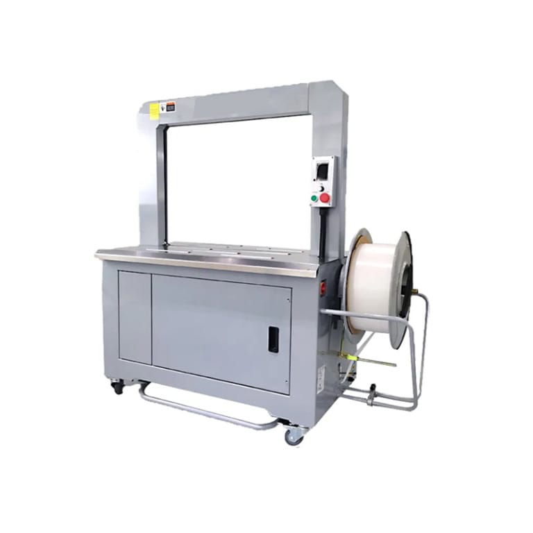 Packaging system Q8 Series strapping machine for packaging systems and automation.