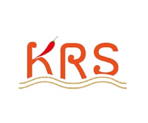 โลโก้ระบบบรรจุภัณฑ์ KRS พร้อมพริกแดงและเส้นหยัก แสดงถึงระบบบรรจุภัณฑ์และระบบอัตโนมัติ.