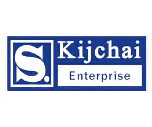 โลโก้ Kijchai Enterprise ระบบบรรจุภัณฑ์พร้อมตัวอักษร S และข้อความ